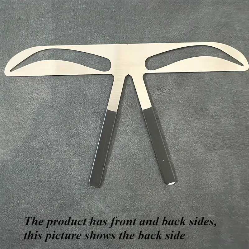 1pc Stainless Steel Eyebrow Shaping Tool - Flexible, Reusable Template for Perfect Brow Shape, Ideal for Beginners and Tattoo Artists, Alcohol-Free Material, Eyebrow Makeup Brushes