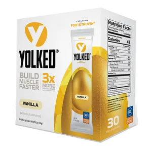 YOLKED Vanilla | Fortetropin® Fertilized Egg Yolked | 30 Pack Box