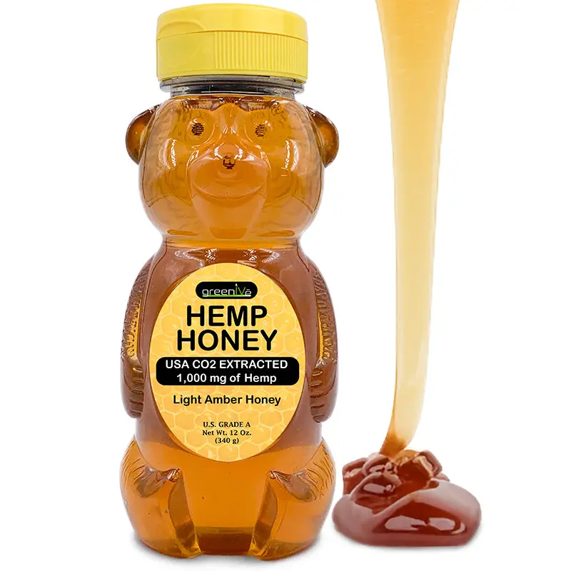 GreenIVe Hemp Honey 1,000mg – Raw Natural Honey with Pure Hemp Oil