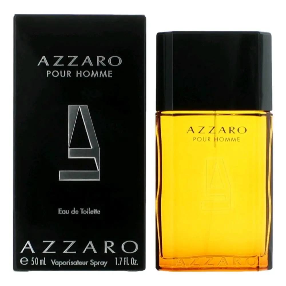 Azzaro by Azzaro, 1.7 oz EDT Spray for Men Fragranced, Amber Warm Scent, Fragrance Parfum, Lavender, Musk, Spicy Woody Amber, Edt Edp Spray, Amber Warmth