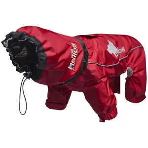 Command  Weather - King Ultimate Windproof Full Bodied Pet Jacket- Small - Red