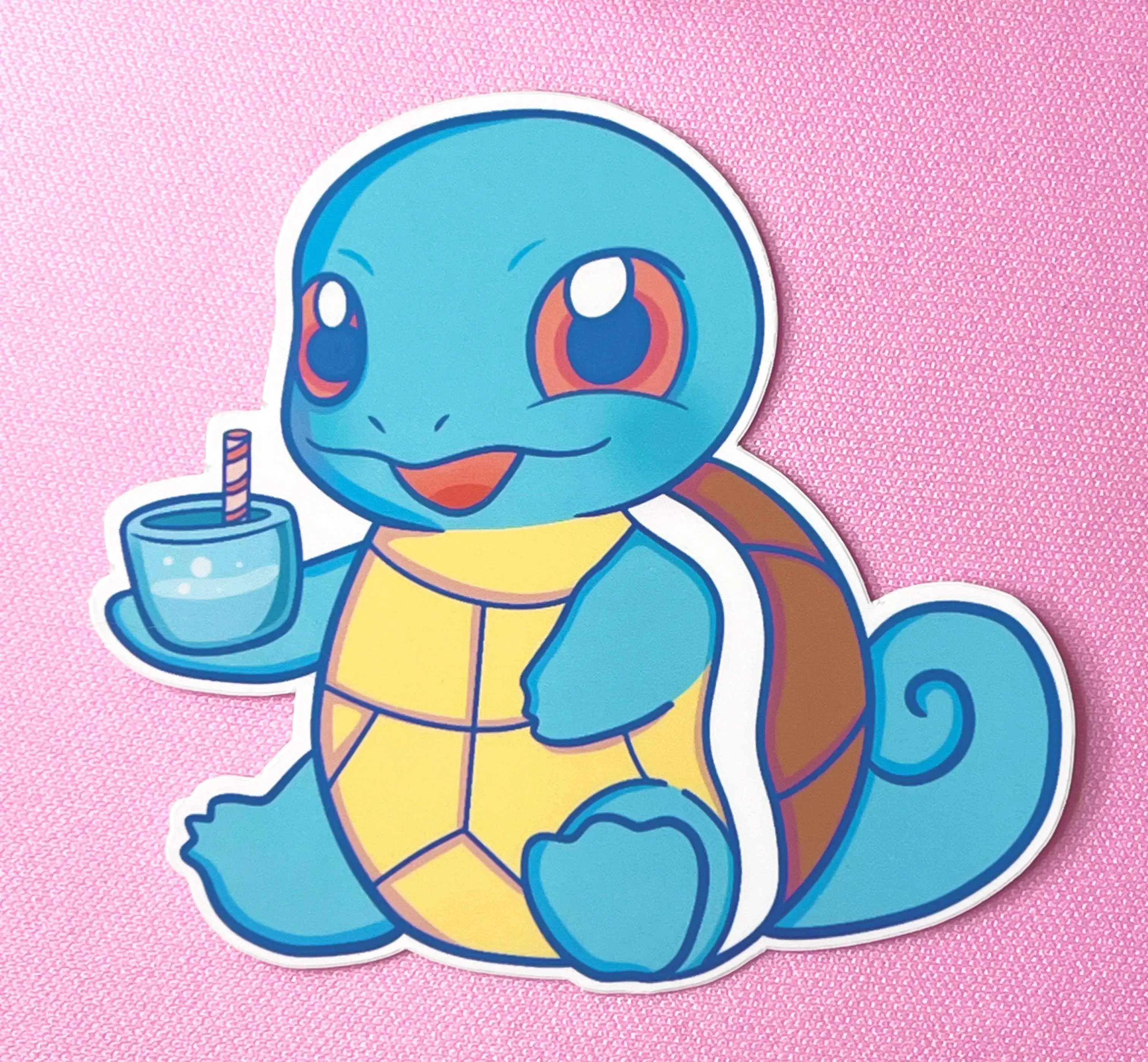 Squirtle Sticker- Clear Vinyl