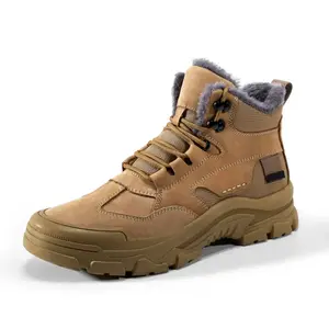 Men’s lightweight high-top non-slip hiking shoes; breathable waterproof slip-resistant outdoor footwear; casual sporty training boots; fall hiking shoes