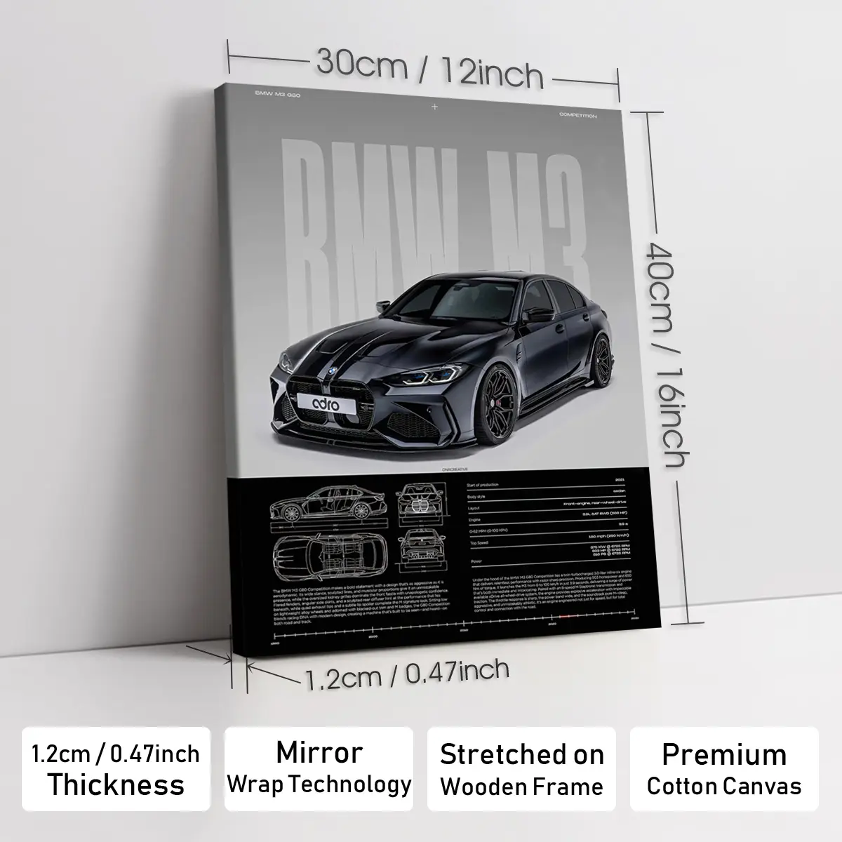 12X16inch(Framed)-D1