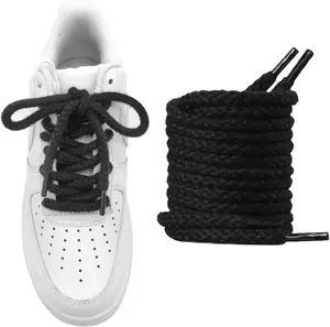5/16''(8mm) Thick Rope Shoe Laces, Round  Shoelaces Replacement Strings for Sneakers