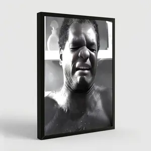 Friday Movie Poster, Dad Toilet Scene, Black And White Classic Movie Art Comedy Wall Art Gift for Him floating head living room bedroom wall decor