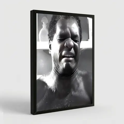 Friday Movie Poster, Dad Toilet Scene, Black And White Classic Movie Art Comedy Wall Art Gift for Him