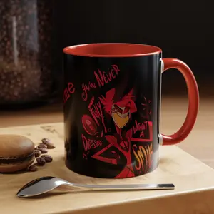 Alastor hotel hazbin radio demon gift Accent Coffee Mug (11, 15oz)