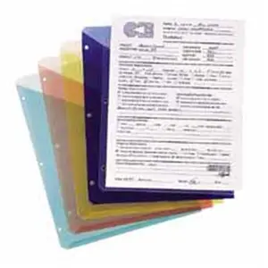 212 MAIN Slash Cut Document Organizer Jackets - Document Organizer Folder, 3-Hole Punch Office Filing Products, 9.25x11.25in Assorted Set, Acid-Free Archival Material, Quick Insertion, Slash Pockets for Office Use