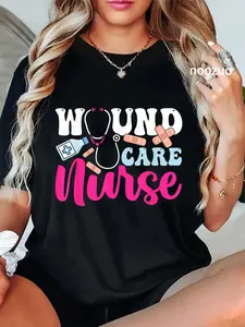 100% Cotton Wound Care Nurse WOCN Certified Registered Nurse T-Shirt