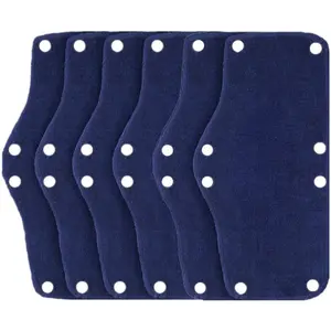 Cotton Reusable Blue Hard Hat Sweatband and Hard Hat Liner