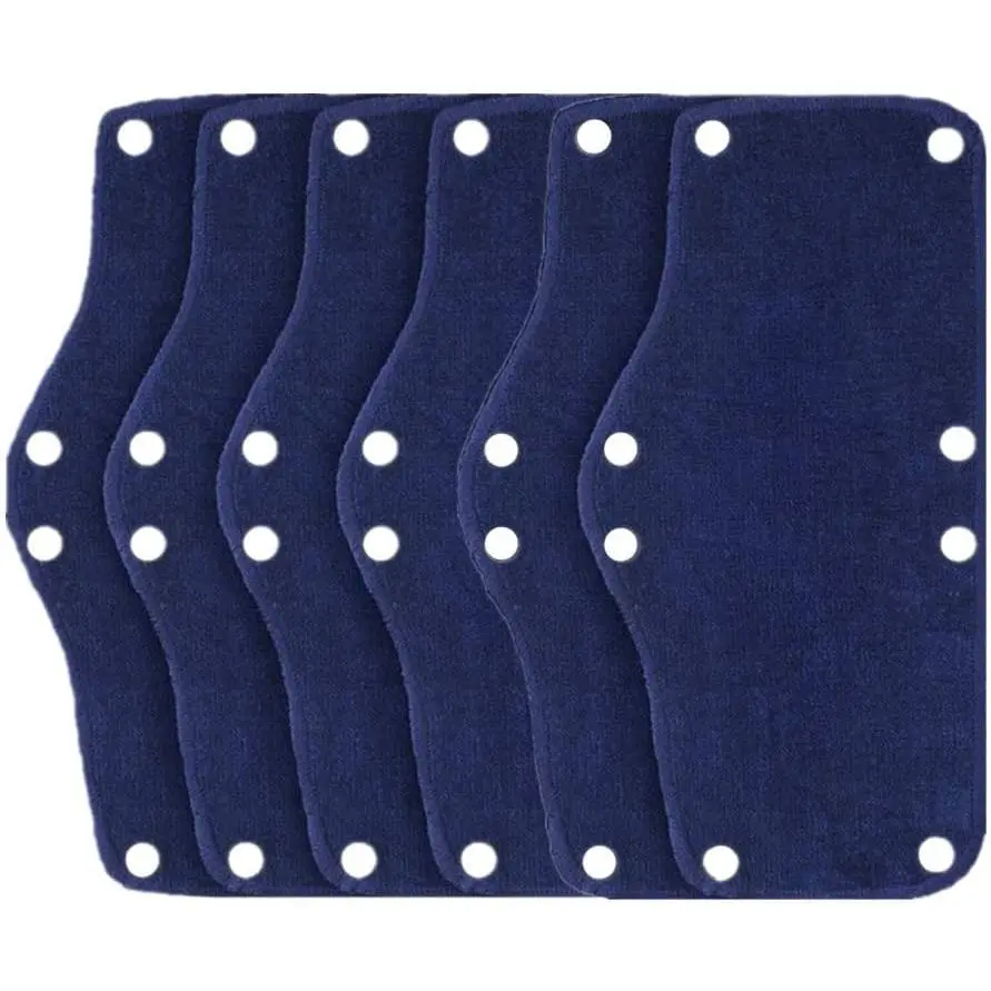 Hard Hat Sweatband, Cotton Hard Hat Liner, Reusable Hardhat sweatbands(Blue