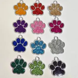 ArrowheadDesigns PET ID Tags - Handcrafted Wooden Paw Print Charms for Pets, Durable & Customizable Pet Tags for Dogs & Cats