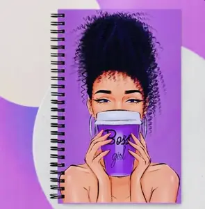 Boss Girl Notebook Journal - Spiral-bound with Graphic Design, Ideal for Writing and Organization