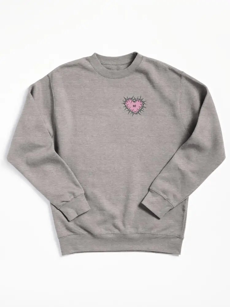 Blacklyly No No. barbed wire heart Sweatshirt Unisex Sweatshirt Sweater Casual Comfort Long Sleeve Tops