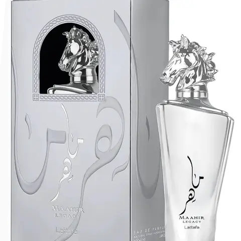 Lattafa Maahir Legacy Eau de Parfum Spray for Men, 3.4 Ounce Fragrance Perfume