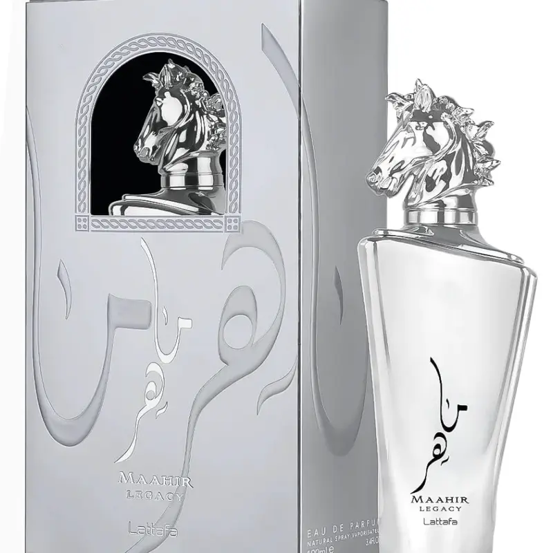 Lattafa Maahir Legacy Eau de Parfum Spray for Men, 3.4 Ounce Fragrance Perfume