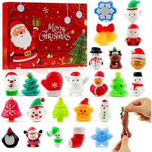 2026 Christmas Squishy Advent Calendar 24 Days with Mochi Squishy Toys Mini Advent Calendar for Kids Boys Girls Teens