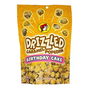 Drizzled Caramel Popcorn - Birthday Cake