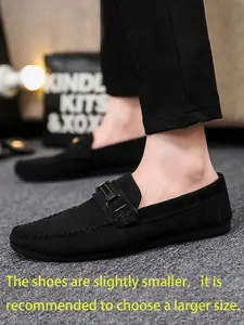 Men's New Fashion Loafers, Business Casual Shoes, Classic Comfort Business Shoes, Easy to Wear and Drive, Moccasin Style, PU Leather Upper, All Seasons