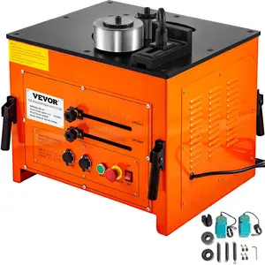 VEVOR Hydraulic Rebar Bender, 3000W Electric Rebar Bender, 0.24''-1.26''/6-32 mm Max Rebar Diameter, Rebar Steel Bender, Bending Machine For Bending Rebar, Steel Bar, Steel Rod