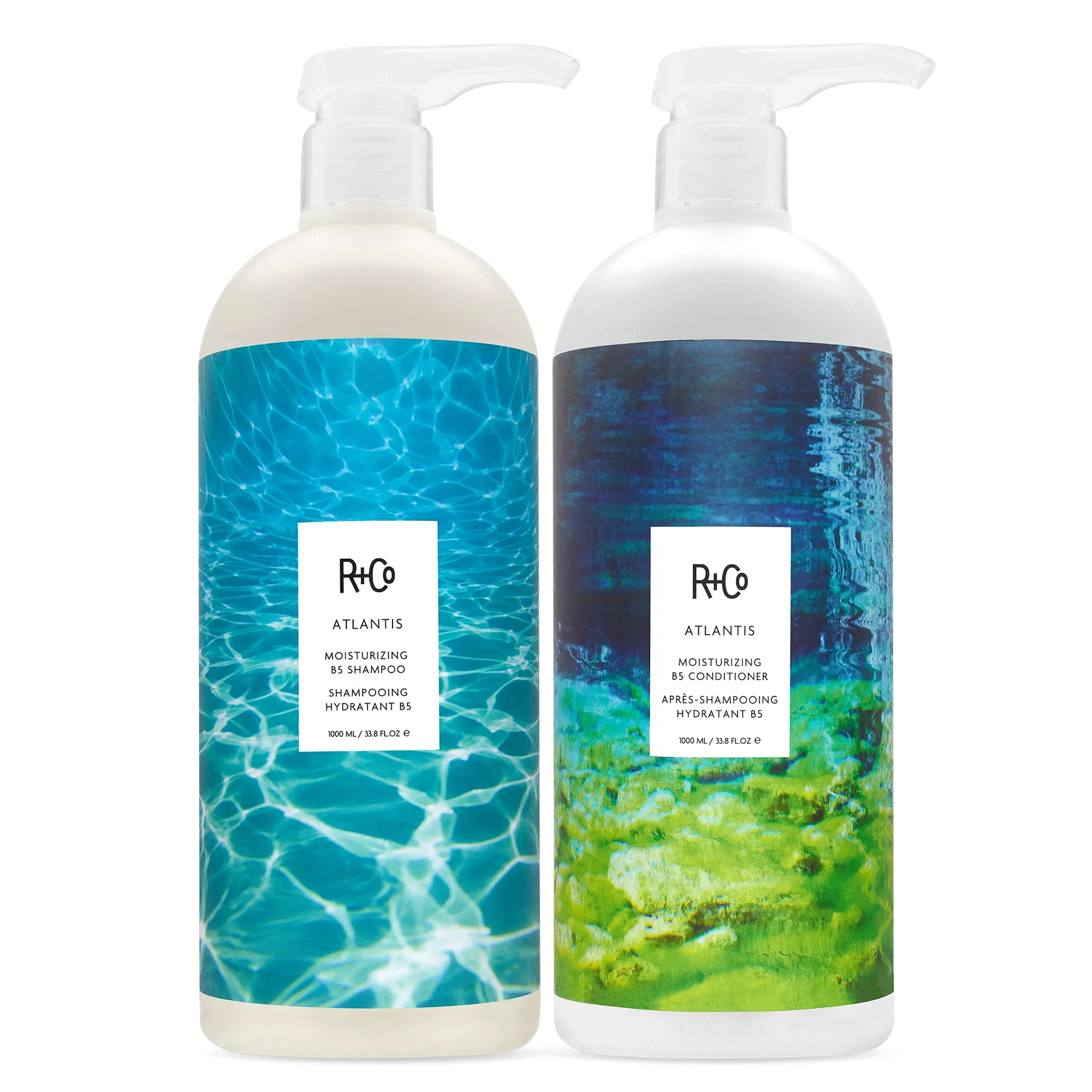 ATLANTIS Moisturizing B5 Shampoo + Conditioner Liter Set