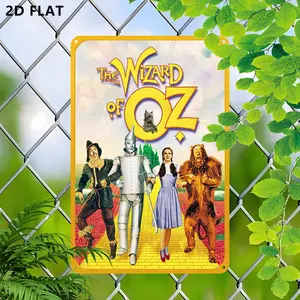 Exquisite Iron Artistic Wall Decoration, the Wizard of Oz Characters, 8x12 Inch, Home and Office Decor, Movie Themed Parties, Ornaments, Decorative, Hanging