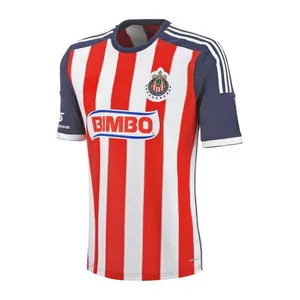 [Hot Sale] - Chivas de Guadalajara 2013-14 Home Soccer Jersey - Full Print Logo