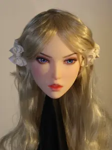Makeup Practice Dummy Head Silicone Model for Makeup Artists, Beginner Learning Tool, No Stand Included, Professional Training Aid