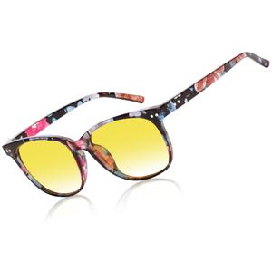 HAOLOTA Night Vision Driving Glasses Polarized HD Yellow Tinted Anti Glare for Men and Women Safety Protective Lightweight Style