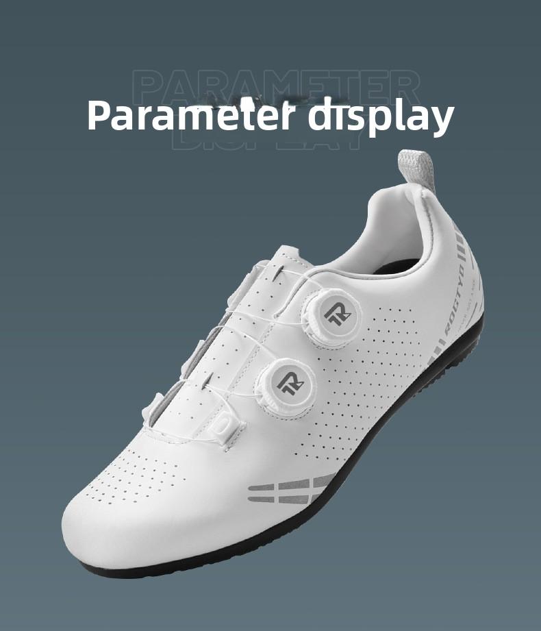 Road bike non-locking shoes for men and women, lightweight cycling shoes, mountain bike rubber-soled shoes, dual-twist adjustment equipment