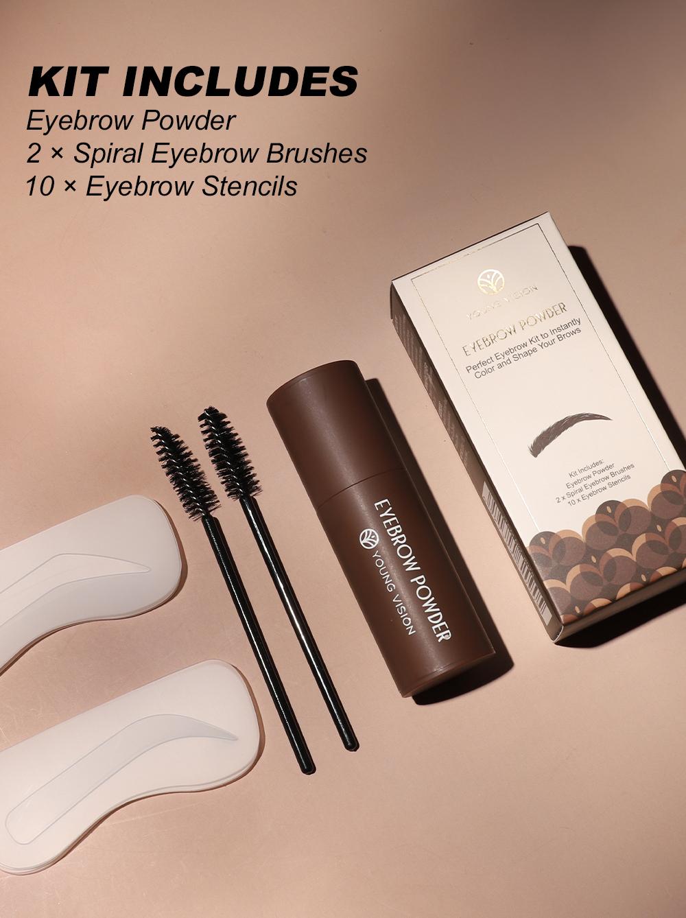 YOUNG VISION Eyebrow & Hairline Contour Kit Eyebrow Powder Pen Stamp Natural Daily Commuter Makeup