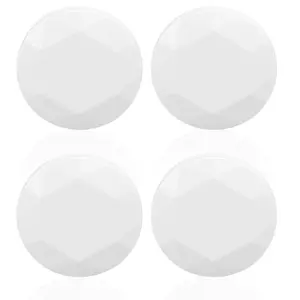 TX-03 Anti-Loss Tracker (White / 4-Pack) | Bluetooth Positioning & Remote App Tracking | Two-Way Anti-Loss & Out-of-Range Alerts | Universal Use: Keys, Wallets, Backpacks, Pets, and More