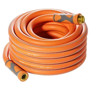 Heavy Duty Garden Hose 5/8 in x 25 ft , Super Flexible Water Hose, All-weather, Lightweight, Burst 600 PSI