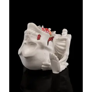 Skeleton Candy Bucket - Halloween Candy Bucket for Sweet Treats with Halloween Theme