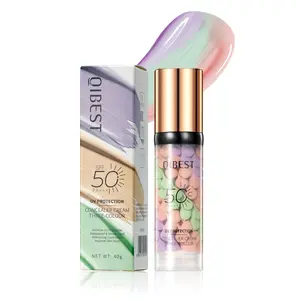 3-In-1 Color Correcting Facial Serum,Moisturizing Primer,SPF 50 UV, Waterproof &Sweat-Proof Long-Lasting Makeup, OilControl & Refreshing, Covers Imperfections & Smooths Rough Skin