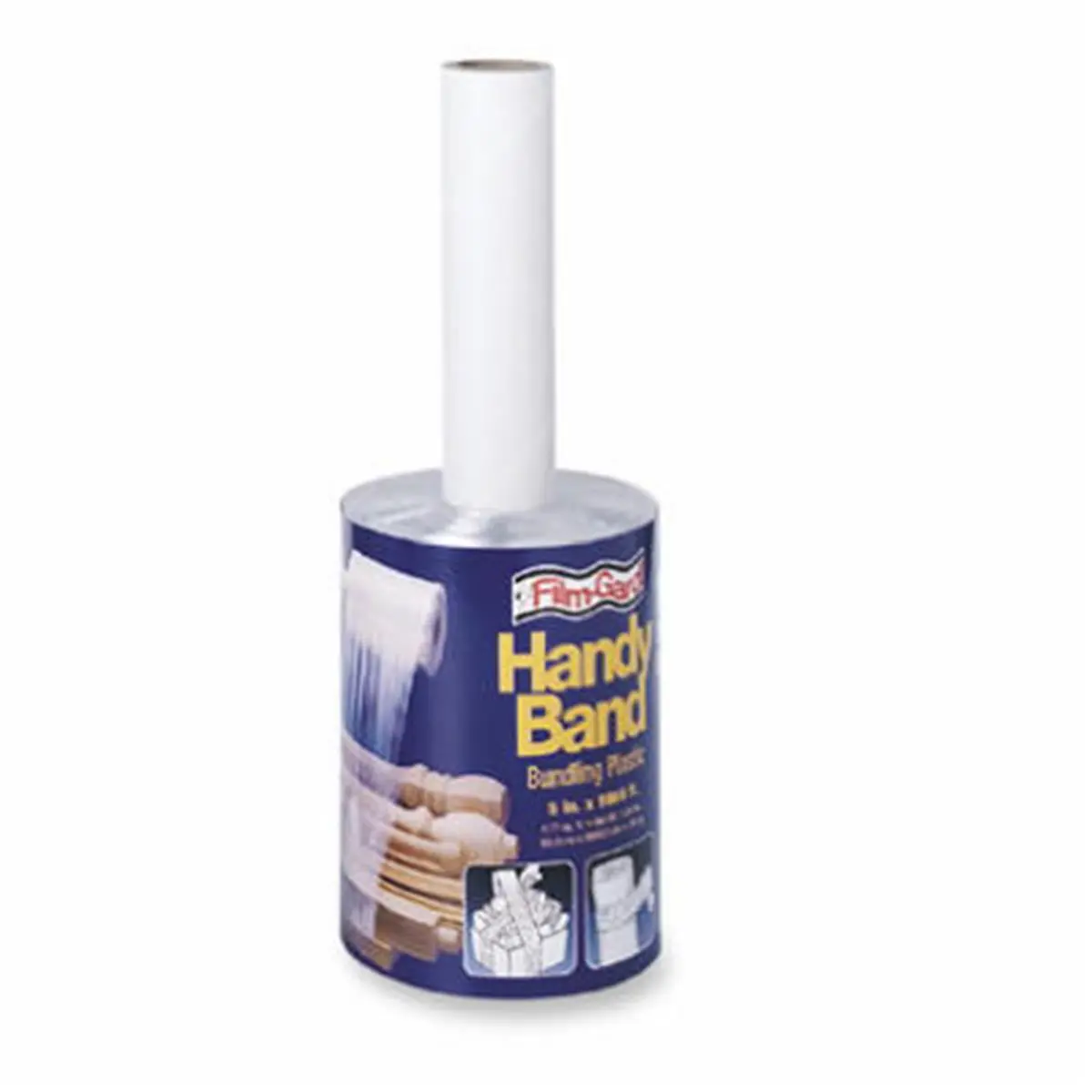 212 MAIN Handy Band Polyethylene Stretch Wrap Roll for Packaging, 5 in. x 1000 ft Sheeting, 4 Mil Thick