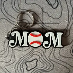 Baseball/Softball Mom Keychain, Handmade Stylish Design Keychain, Practical Casual Fashion Accessory for Sports Moms