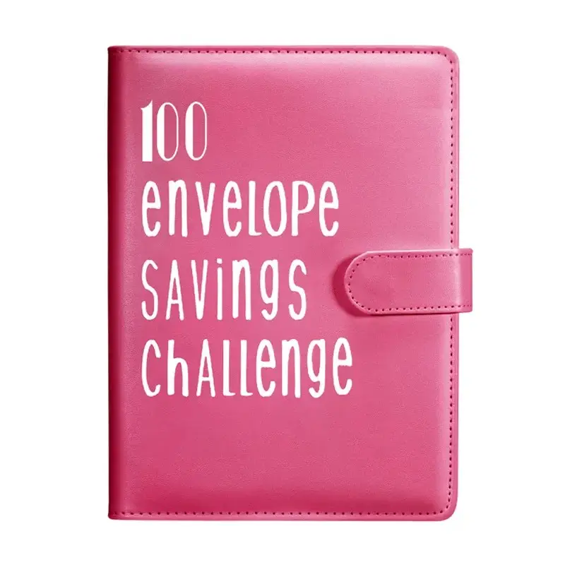 【Free Shipping】100 Envelopes Money Saving Challenge, 100 Envelope Challenge Binder, Easy and Fun Way to Save $5,050, Savings Challenges Budget Book Bi