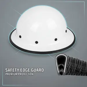 Hard Hat Full Brim Guard Strip 36.6in Helmet Edge Protector Safety Accessories Shock Absorbing Protection Strip Not Include Hard Hat 1PCS outdoor
