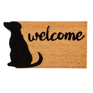 Evergreen Welcome Pet Shaped Coir Mat