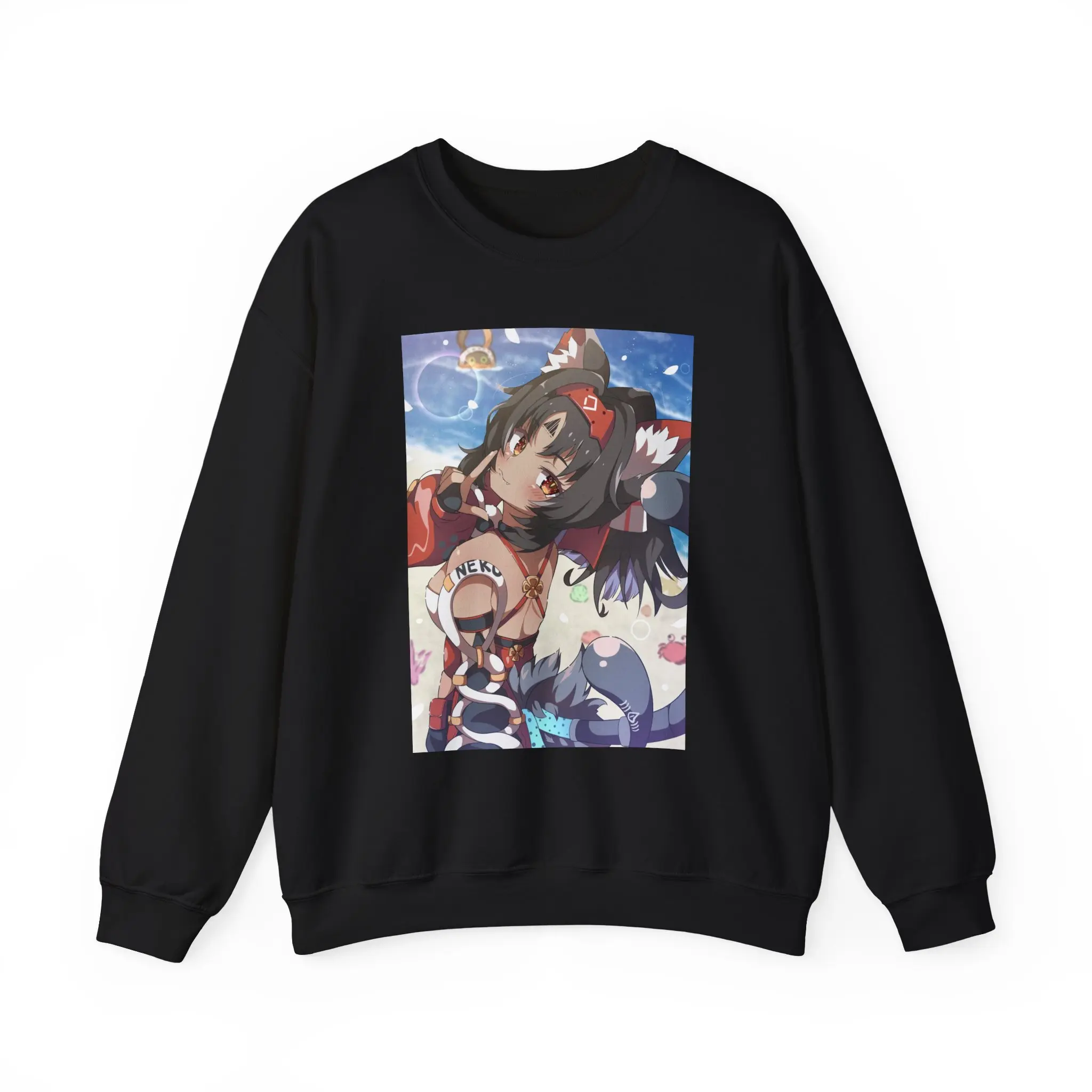ZZZ Art Print Sweatshirt, Nekomata Print Crewneck Jumper, Abstract Sweatshirt, Minimalist Art Sweater, Unisex Graphic Pullover
