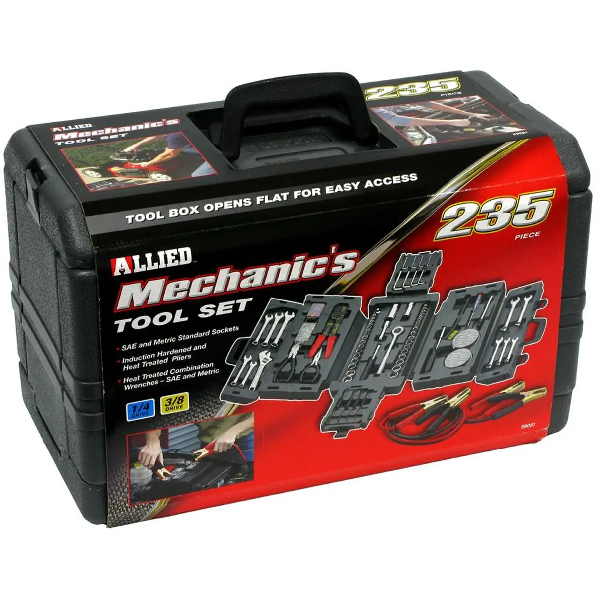 Mechanics Tool Set with Fold Out Case - 235 Piece