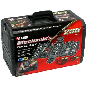 Mechanics Tool Set with Fold Out Case - 235 Piece