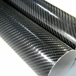 30cmX152cm 7D Carbon Fiber Vinyl Film Carbon Fiber Sticker Glossy Car Wrap Sheet Roll Film Stickers Decals Accessories