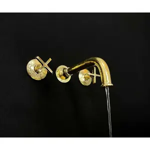 Brass Hammered Wall Faucet