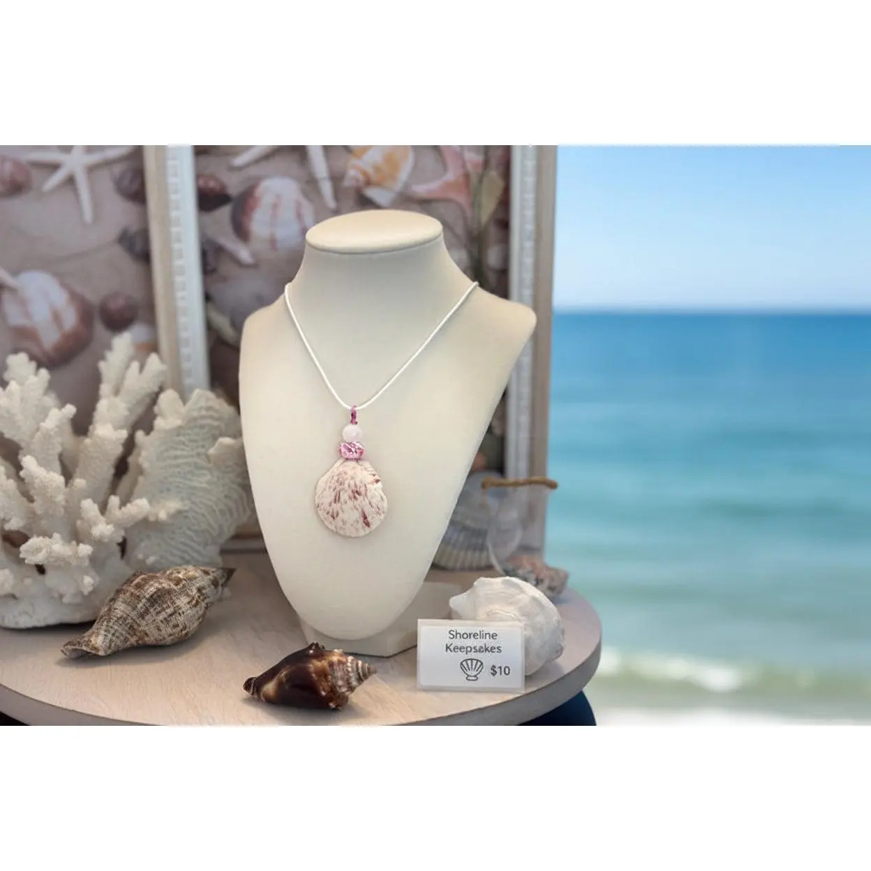 Rosy Shell Necklace