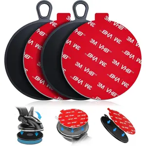 Dashboard Pad Mounting Disk for Suction Cup Phone Mount, 2.95in/75mm Sticky Adhesive Disc for Car Dash Cam GPS Holders with 3M Extra Strong Double-Sided Circle Adhesion Replacement Stickers