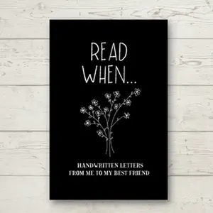 Read When...Handwritten Letters From Me To My Best Friend: I Wrote A Book About You And Things You Need To Know; Friendship Gift To Fill In
