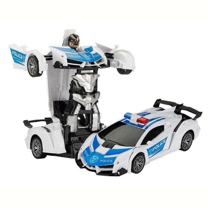 [XmasGifts]Tibibee Transform Easter RC Cars for Boys 3-15,2.4Ghz Remote Control 1:18 Scale Robot Deformation 360° Rotation Rechargeable Batteries Included High-Quality ABS Plastic Gift Set,Blackfriday,Christmas